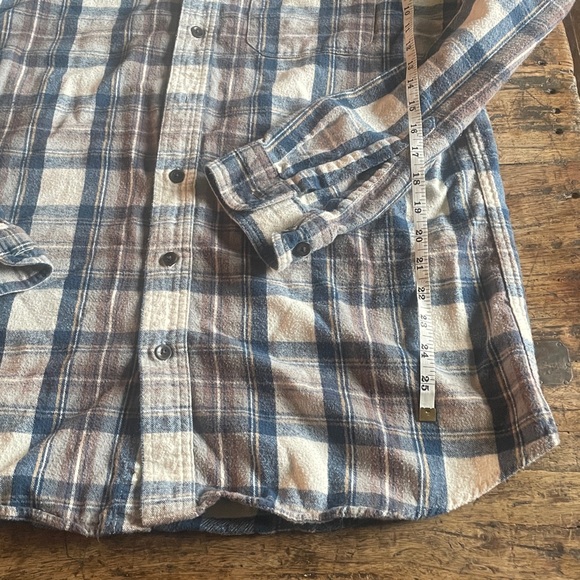 100% Cotton L.L. Bean Men's Button Down Flannel Long Sleeve - Picture 4 of 5